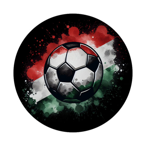 Fußball Ungarn Flagge Magnet rund