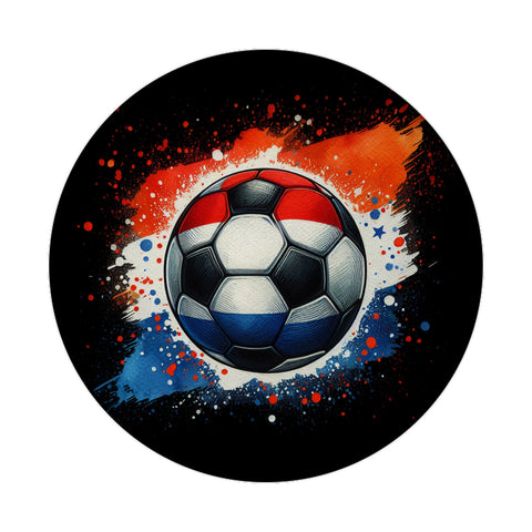 Fußball Niederlande Flagge Magnet rund