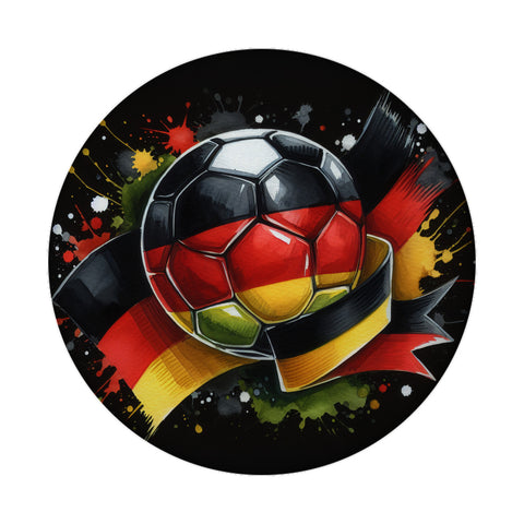 Fußball Deutschland Flagge Magnet rund