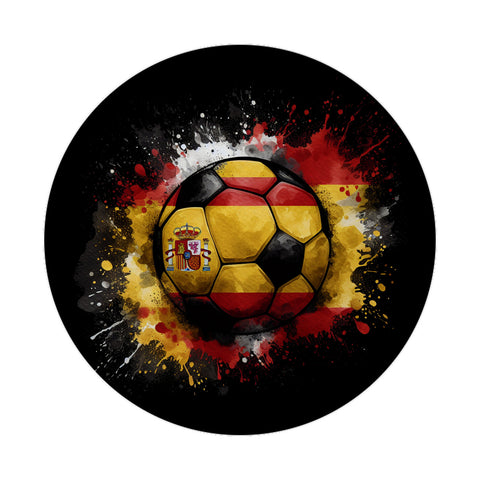 Fußball Spanien Flagge Magnet rund