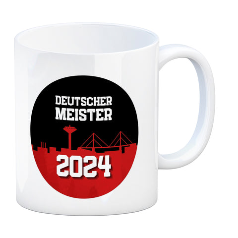 Leverkusen Kaffeebecher mit Spruch Deutscher Meister 2024