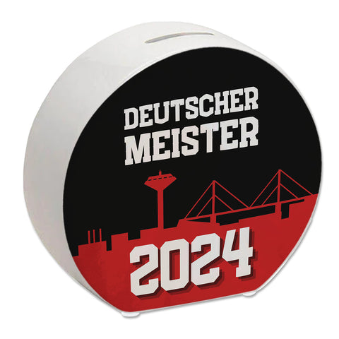 Leverkusen Spardose mit Spruch Deutscher Meister 2024