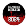 Leverkusen Magnet rund mit Spruch Deutscher Meister 2024