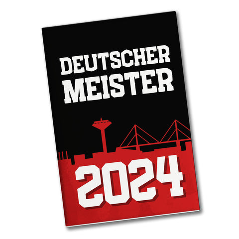 Leverkusen Souvenir Magnet eckig mit Spruch Deutscher Meister 2024
