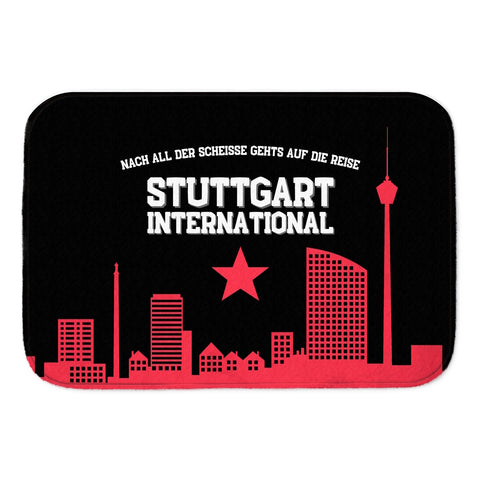 Stuttgart Europapokal Badematte mit Spruch Stuttgart International