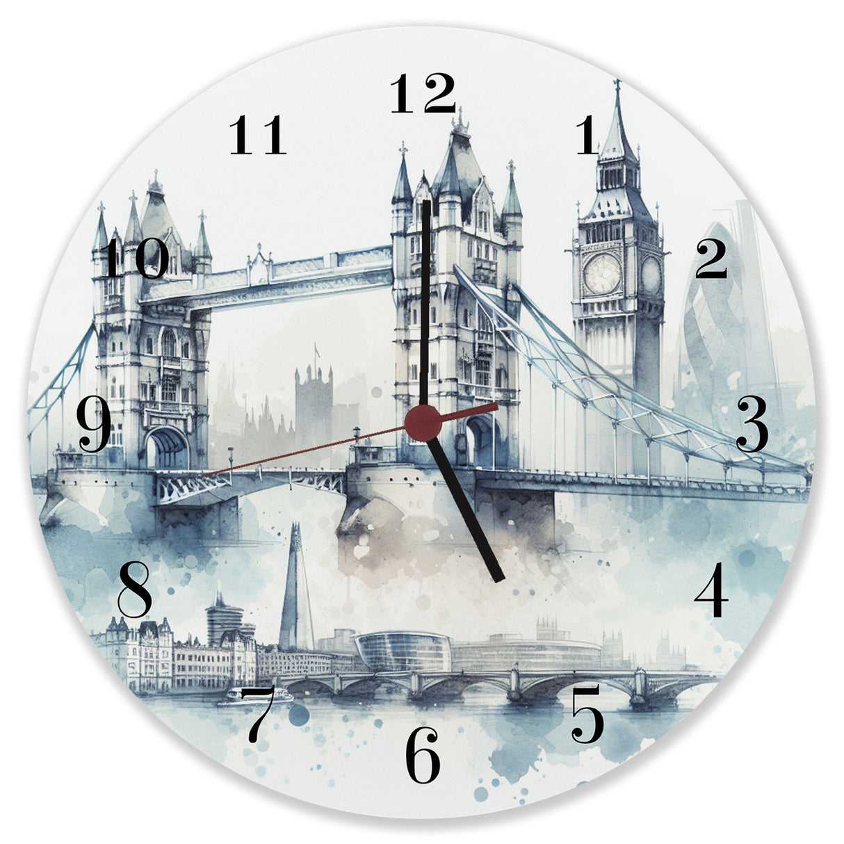 Wahrzeichen London Wanduhr