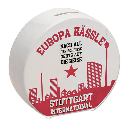 Europa-Kässle Stuttgart Europapokal Spardose mit Spruch Stuttgart International