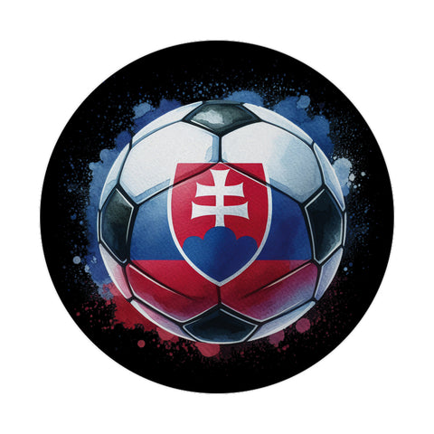 Fußball Slowakei Flagge Magnet rund