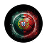 Fußball Portugal Flagge Magnet rund