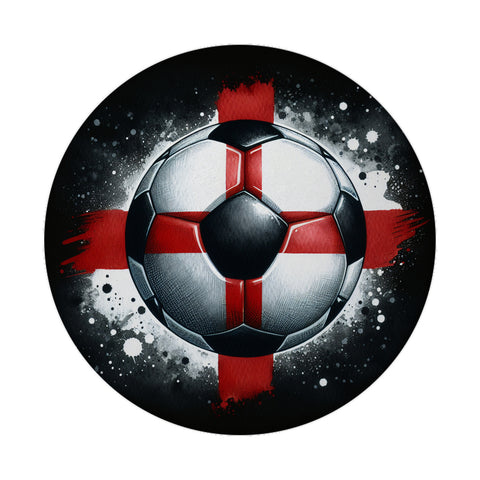 Fußball Englische Flagge Magnet rund