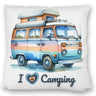 Campervan Kissen mit Spruch I love Camping