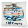 Campervan Kissen mit Spruch I love Camping