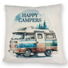 Campingwagen Kissen mit Spruch Happy Campers