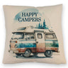 Campingwagen Kissen mit Spruch Happy Campers