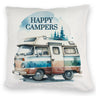 Campingwagen Kissen mit Spruch Happy Campers