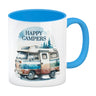 Campingwagen Kaffeebecher mit Spruch Happy Campers