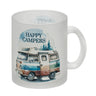 Campingwagen Kaffeebecher mit Spruch Happy Campers