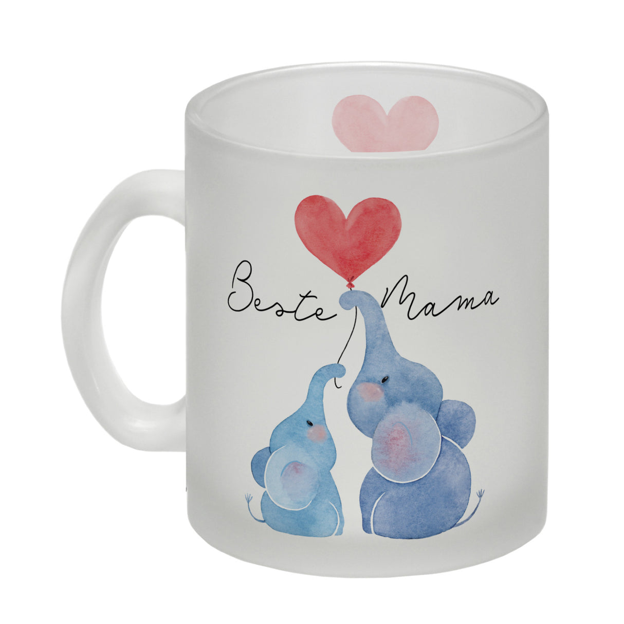 Elefant Mutter und Kind Kaffeebecher mit Spruch Beste Mama
