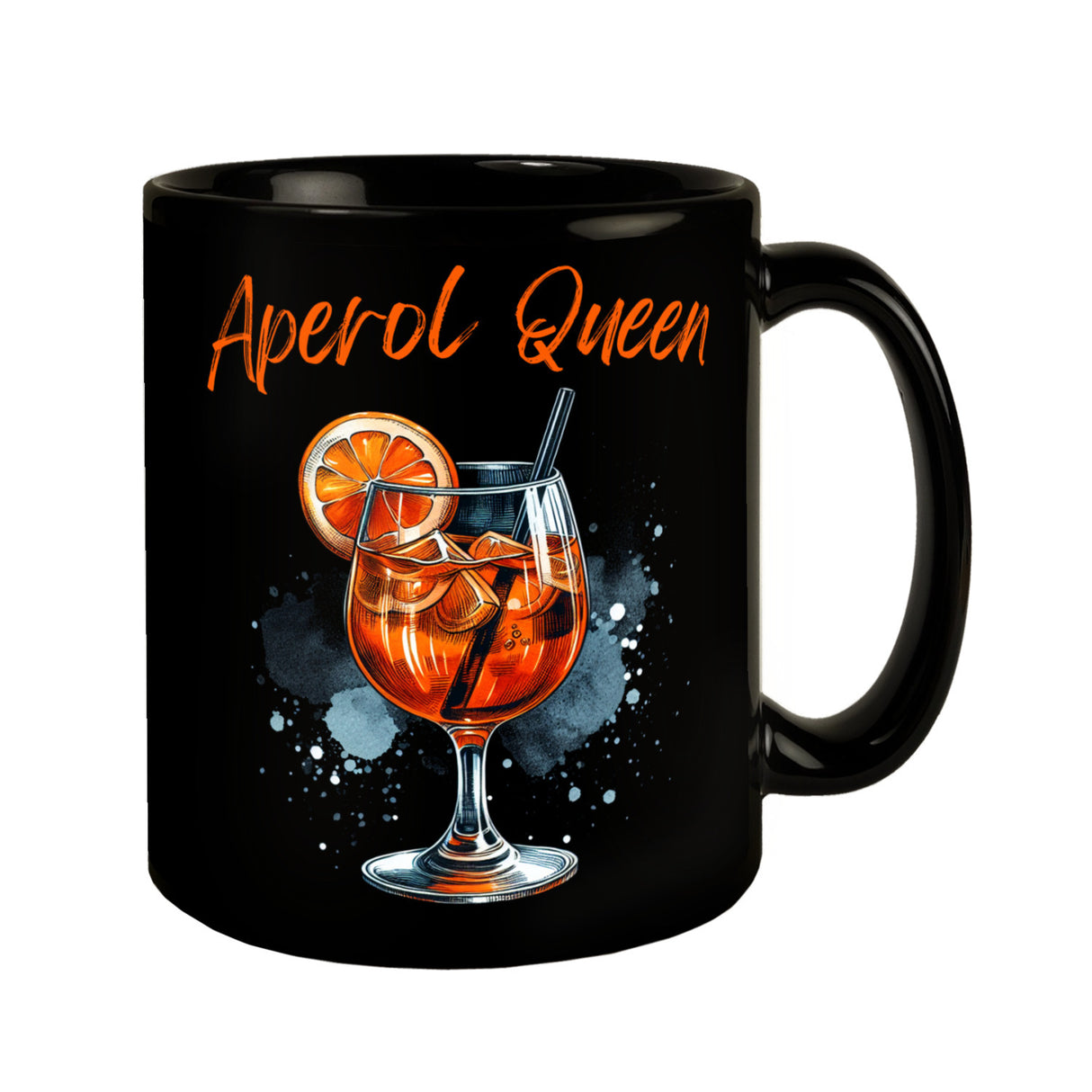 Aperol Queen Tasse in Schwarz