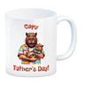 Capybara-Papa mit Kind Kaffeebecher mit Spruch Capy Father's Day