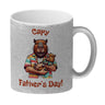 Capybara-Papa mit Kind Kaffeebecher mit Spruch Capy Father's Day