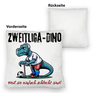 Hamburg Zweitliga-Dino Kissen mit Spruch Weil sie einfach schlecht sind
