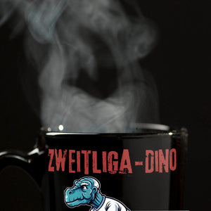Hamburg Zweitliga-Dino Tasse in Schwarz mit Spruch Weil sie einfach schlecht sind