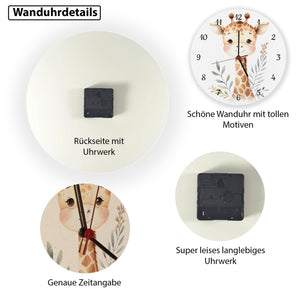 Giraffe Wanduhr