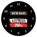 St. Pauli Aufstieg 2024 Wanduhr mit Spruch We're back