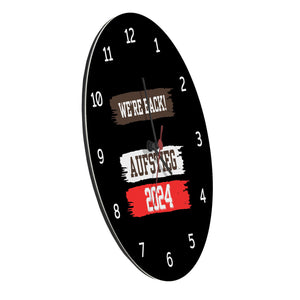 St. Pauli Aufstieg 2024 Wanduhr mit Spruch We're back