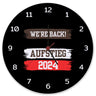 St. Pauli Aufstieg 2024 Wanduhr mit Spruch We're back