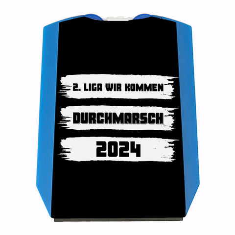 Ulm Aufstieg Parkscheibe mit Spruch 2. Liga wir kommen - Durchmarsch 2024