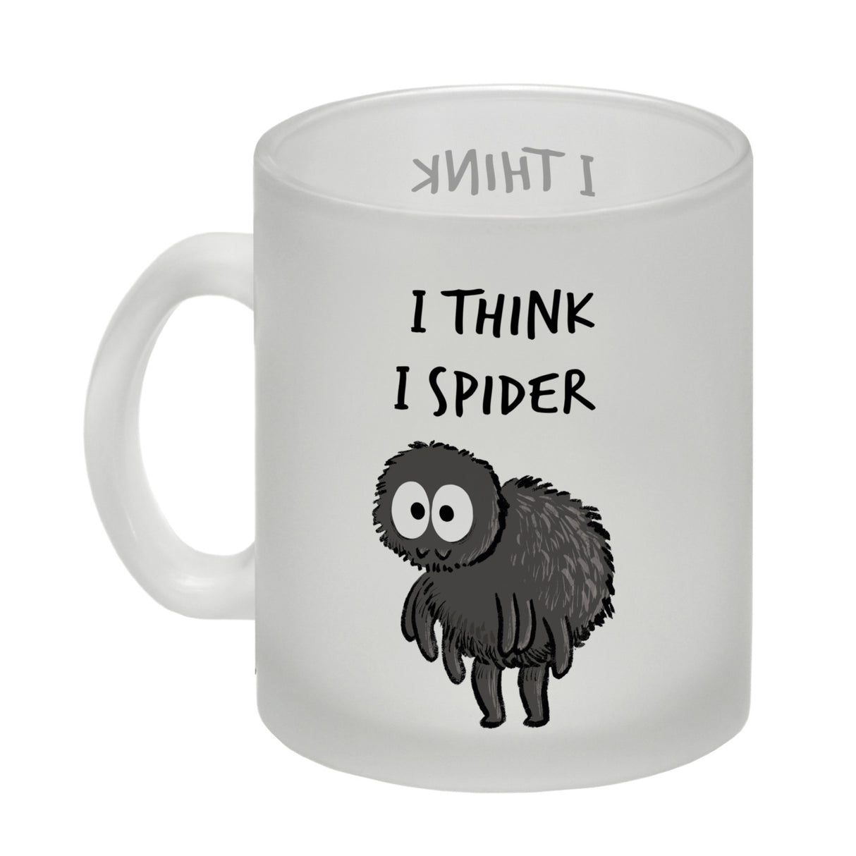 Hary die Spinne Kaffeebecher mit Spruch I think i spider