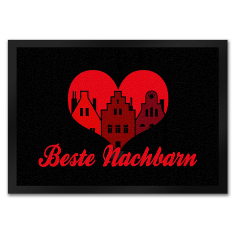 Nachbarschaft Fußmatte in 35x50 cm mit Spruch Beste Nachbarn