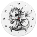 niedlicher Babydrache Wanduhr