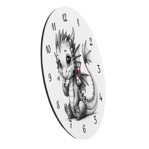 niedlicher Babydrache Wanduhr