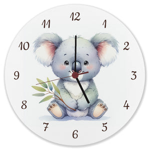 sitzender Koala Wanduhr