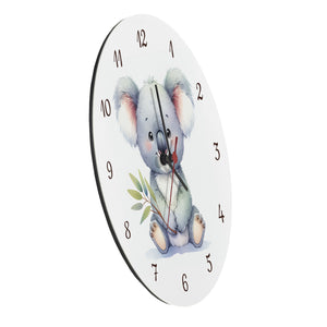 sitzender Koala Wanduhr