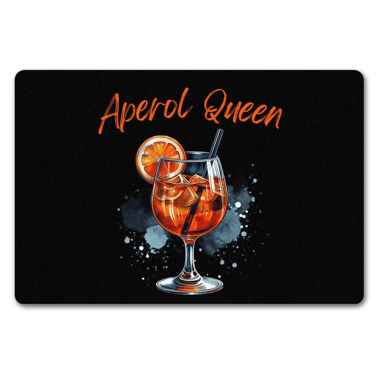 Aperol Queen Fußmatte in 35x50 cm ohne Rand