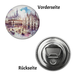 Mailänder Dom Magnet rund