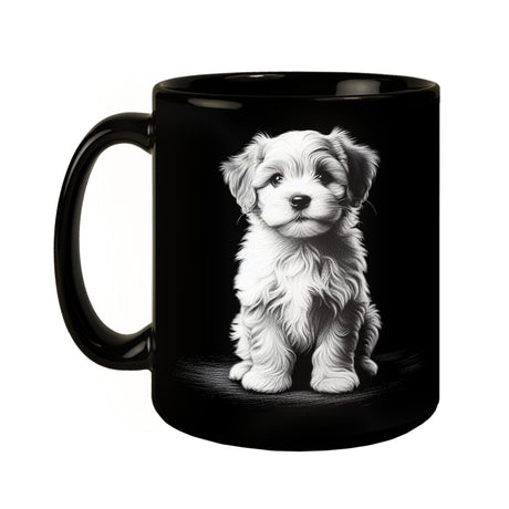 Hund Tasse in Schwarz