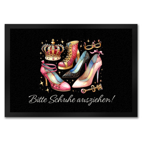 Schuhe ausziehen Fußmatte in 35x50 cm mit Spruch Bitte Schuhe ausziehen