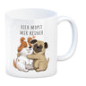 Mops Kaffeebecher mit Spruch Dich mopst mir keiner