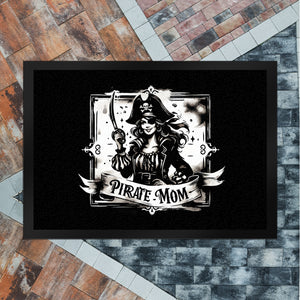 Piratenbraut mit Säbel Fußmatte in 35x50 cm mit Spruch Pirate Mom