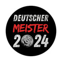 Leverkusen Meisterschale Magnet rund mit Spruch Deutscher Meister 2024