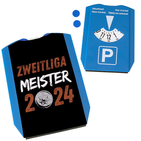 St. Pauli Meisterschale Parkscheibe mit Spruch Zweitliga Meister 2024