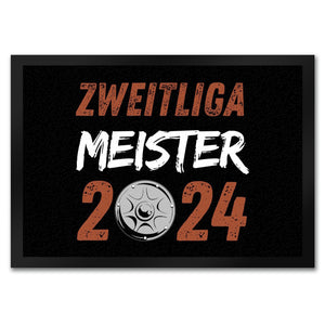 St. Pauli Meisterschale Fußmatte in 35x50 cm mit Spruch Zweitliga Meister 2024