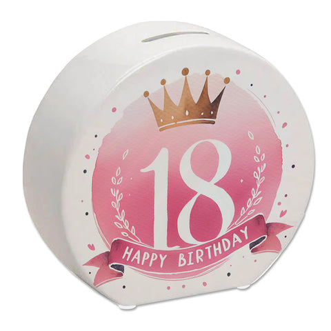 Happy Birthday 18 Krone Spardose