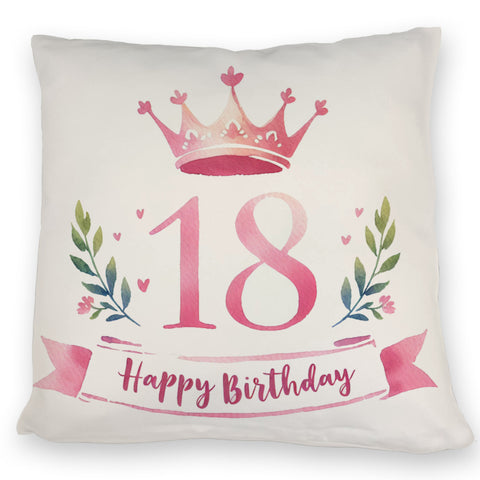 Happy Birthday 18 Krone Kissen