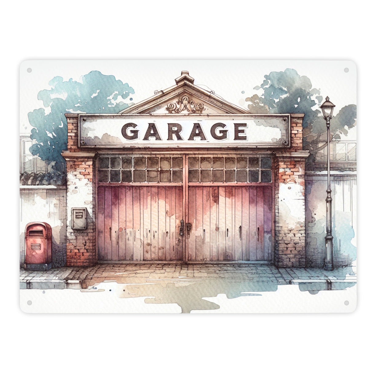 Garage Metallschild in 15x20 cm